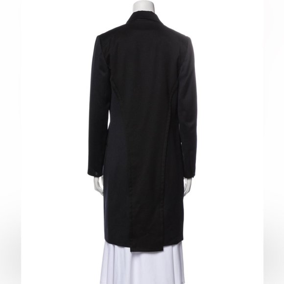 Rag & Bone Navy Blue & Black Pointed Collar Pea Coat - Picture 2 of 13